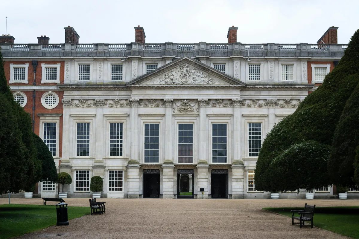 Hampton Court Palace exterior and gardens